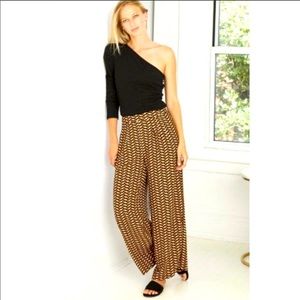 Who What Wear Black and Brown Wide Leg Pants
